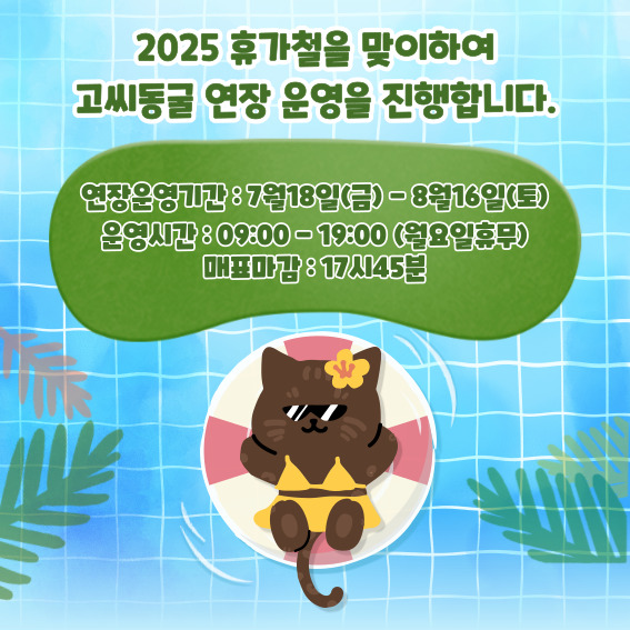고씨동굴 연장운영 진행